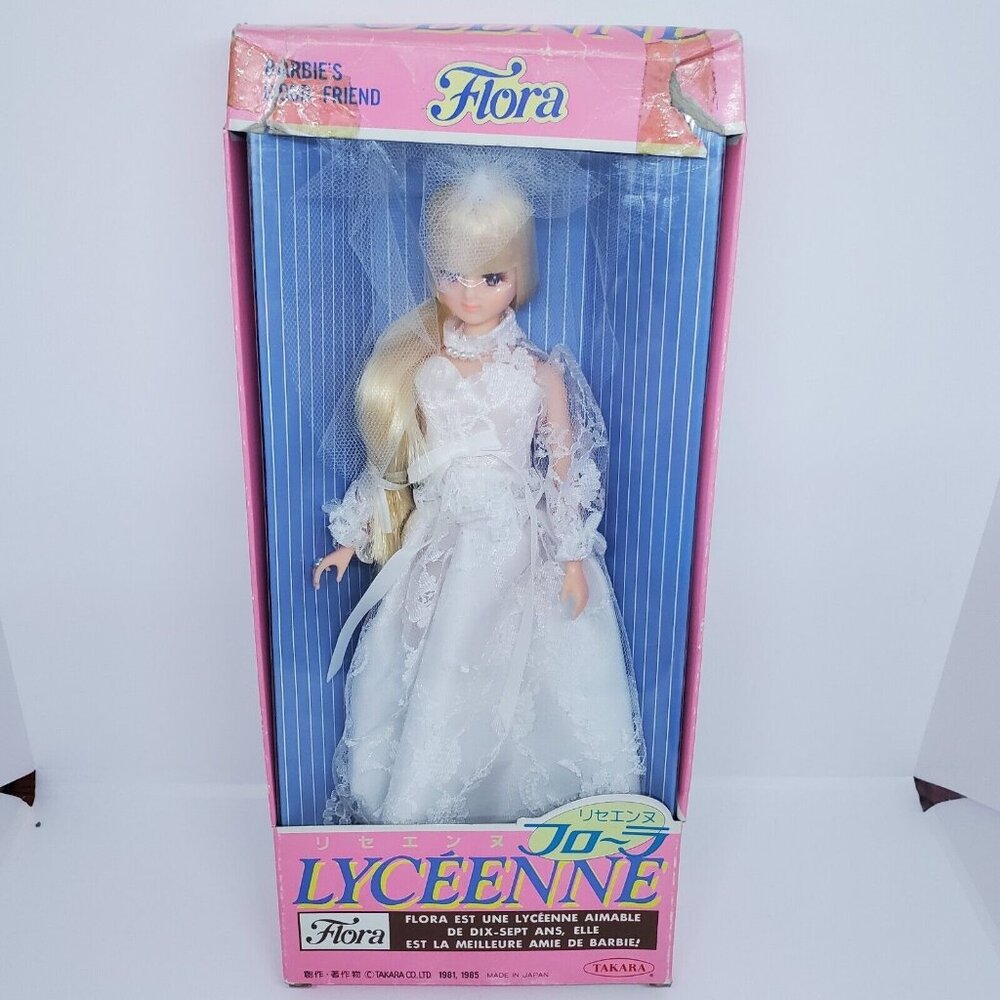VTG Takara Barbie Friend FLORA BRIDE Gown - NRFB (Early 80's) Japan Exclusive